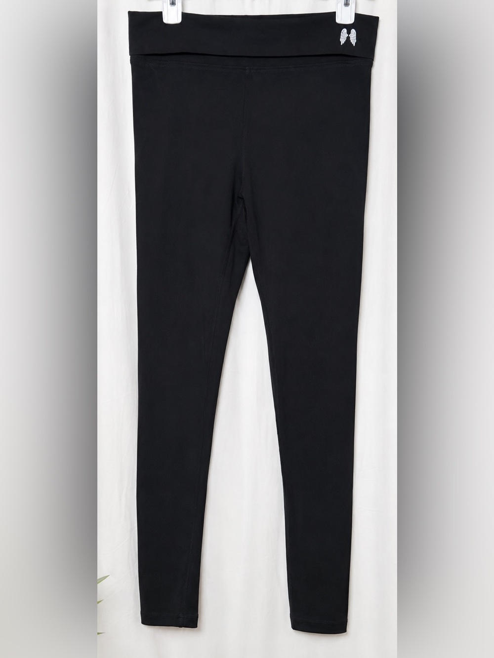 Victoria's Secret Black High-Waisted Foldover LOVE Leggings Size SP